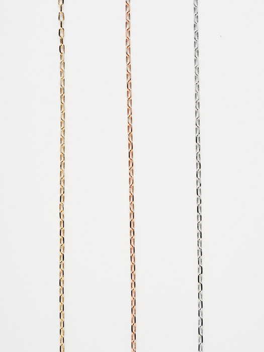 Skinny Clasp Chain _ 3color(Gold / Silver / Rosegold)