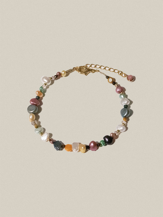 Multi Color Pearl Bracelet