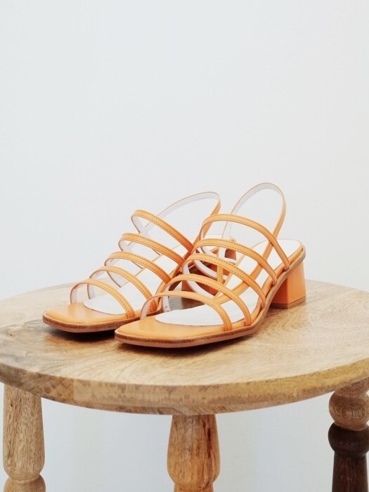 Square mama sandals Orange