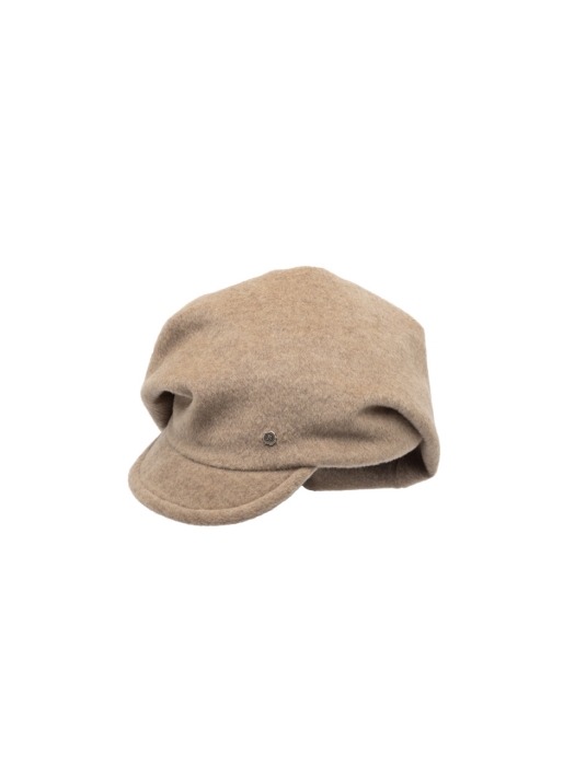 Drapery beanie cap -Cashmere