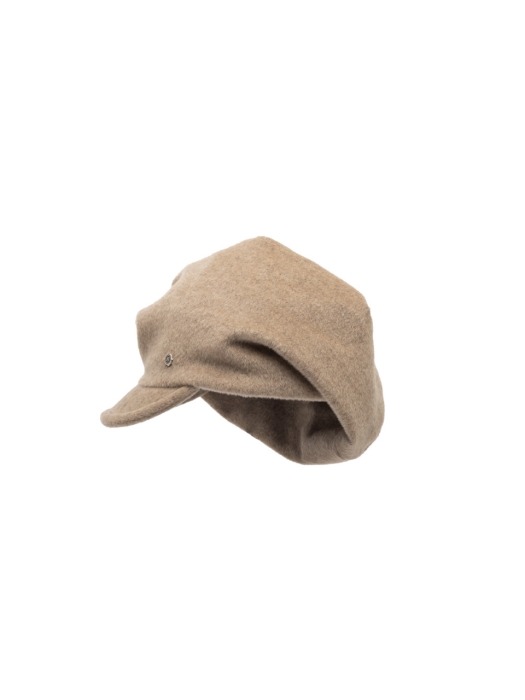 Drapery beanie cap -Cashmere
