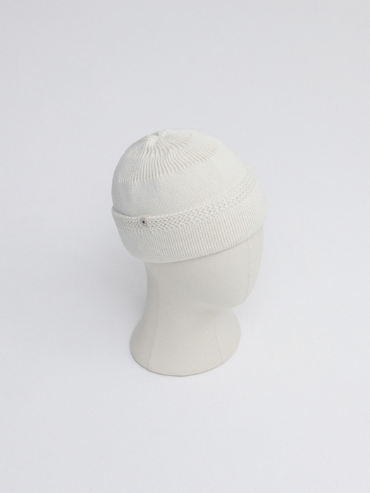 New Stickcap Ivory White