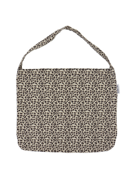 LEOPARD CORDUROY ECO BAG-CREAM