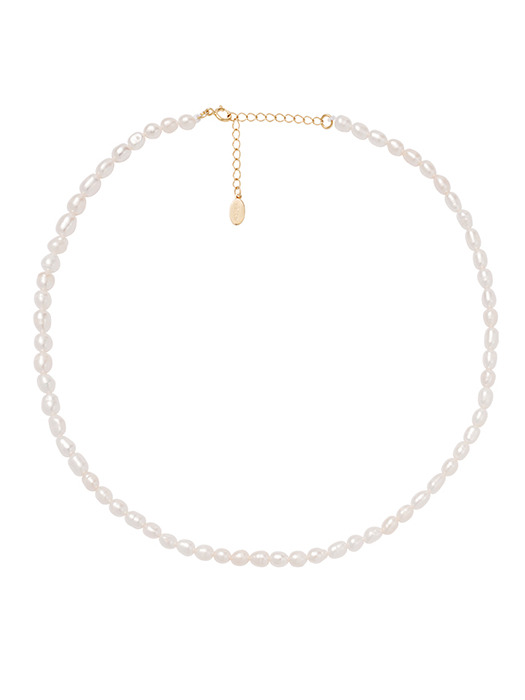 [925 silver]Un.silver.123 / fresh-water pearl necklace ver.08