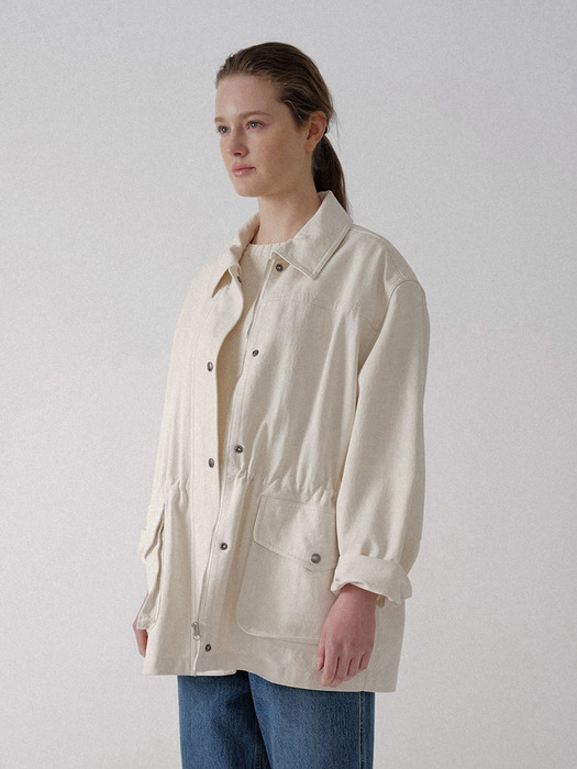 Simon cotton field jacket (Off white)