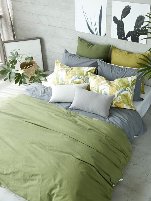 NATURAL GREEN BEDDING SET