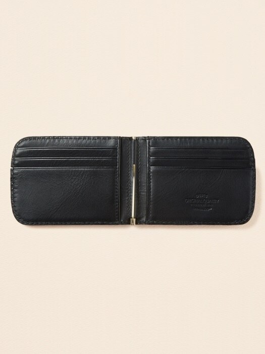 수제가죽 반지갑Bifold wallet JB812-006(bk)