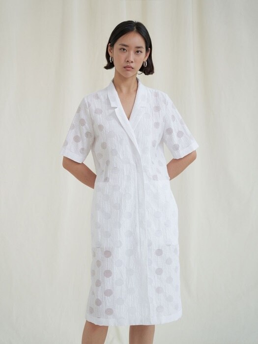 Dot dress (white)