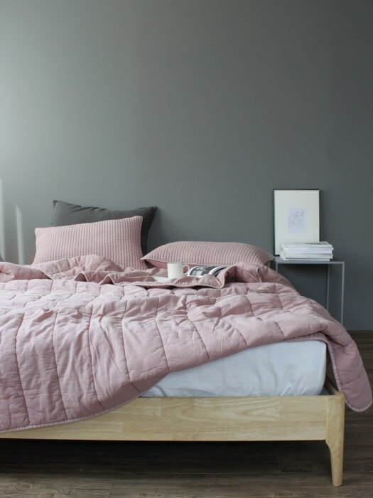 Flat season comforter bedding set_Pink (SS/Q)