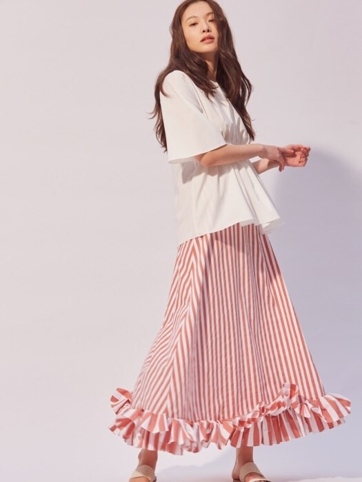 Lesley Blossom Striped Skirt