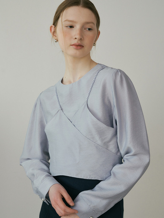 monts 1263 bustier blouse (2colors)