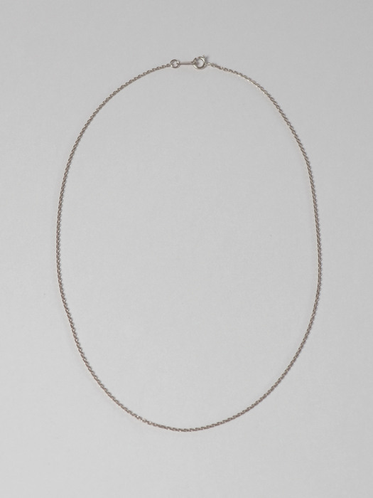 [단독]silver basic necklace