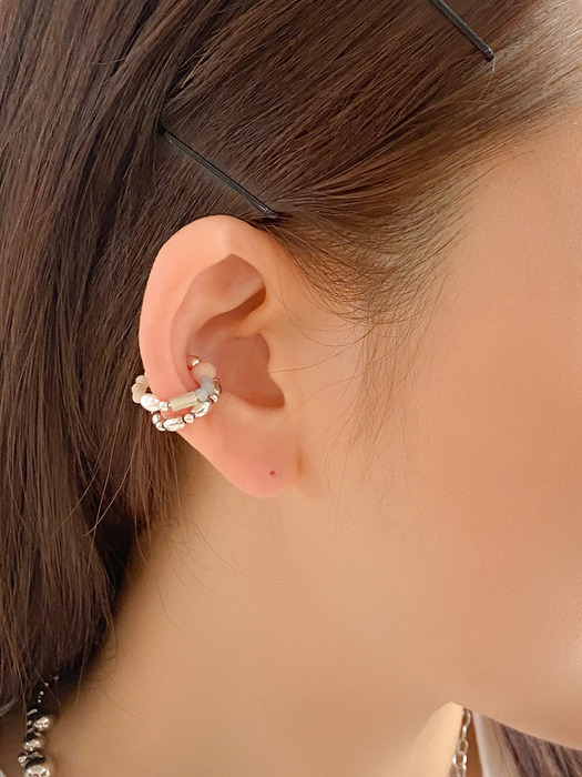 pink cocktail color earcuff