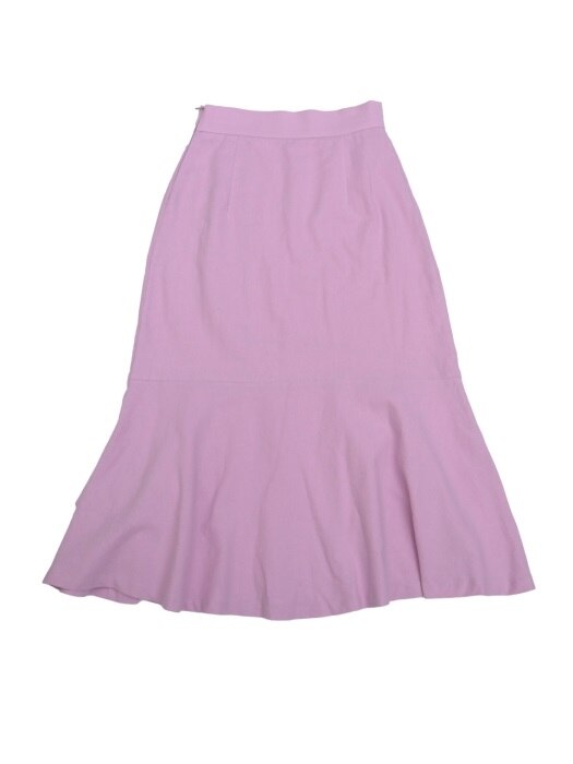 Linen Long Skirt Purple