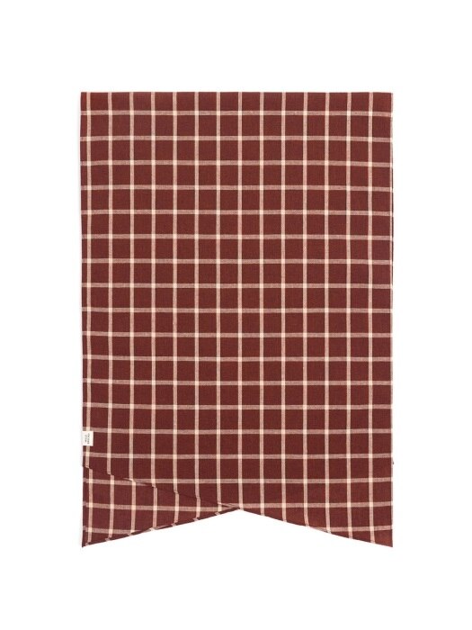 WD CHECK SCARF (red)