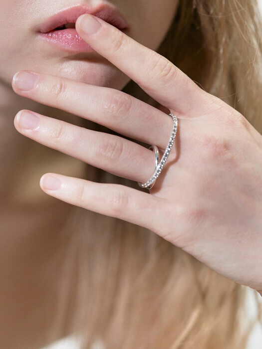 GLITTER DOUBLE RING		
