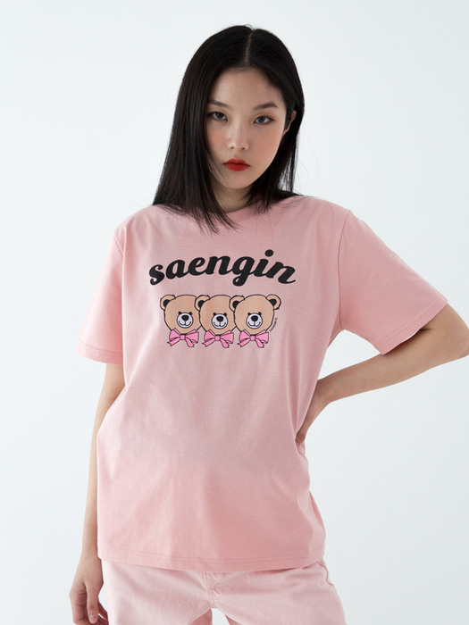 Bear trio tshirts - Pink