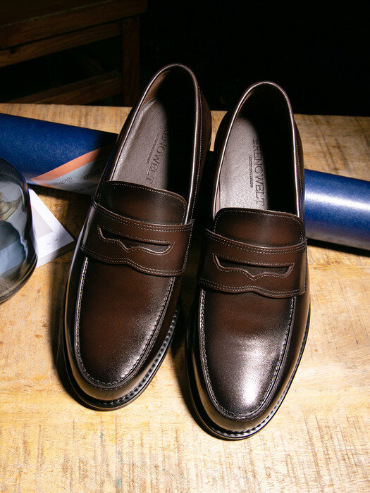 Ruka Brown Penny Loafer #0002