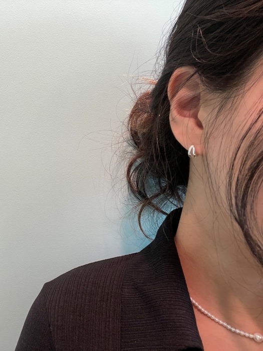 [단독] Mini Two Ring Earrings