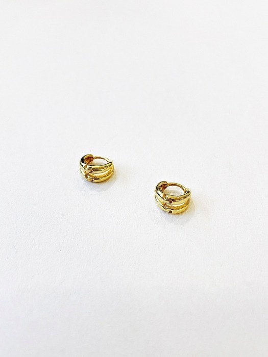 [단독] Mini Two Ring Earrings