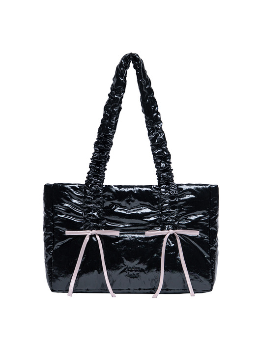 Glossy butterfly shoulder bag Large _4colors