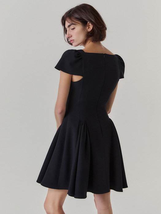 Puffy Mini Dress_Black