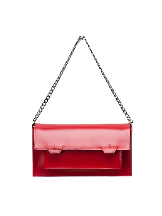 Polygon Womans Clutch[Red]