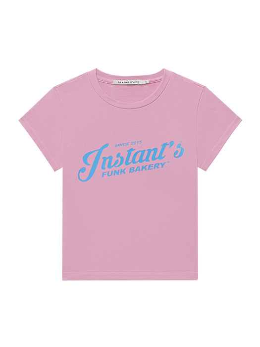 패스티시 그래픽 티셔츠 - 핑크