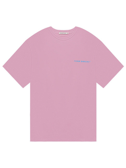 패스티시 그래픽 티셔츠 - 핑크