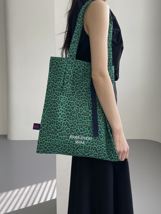 Canvas Leopard  Bag_Green
