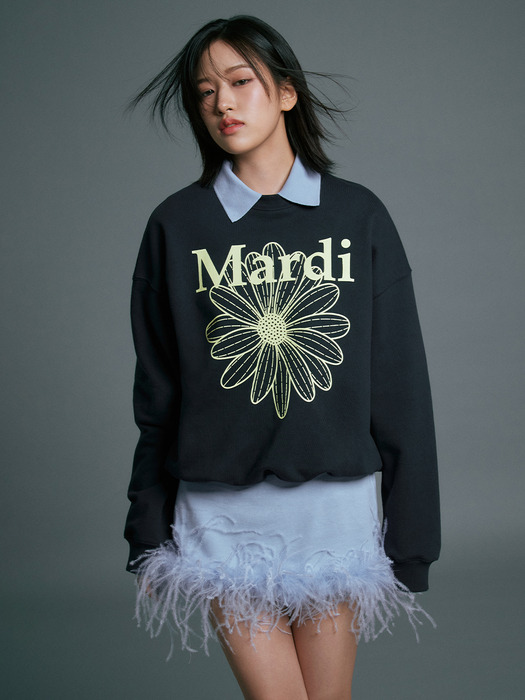 SWEATSHIRT FLOWERMARDI_NAVY LEMON