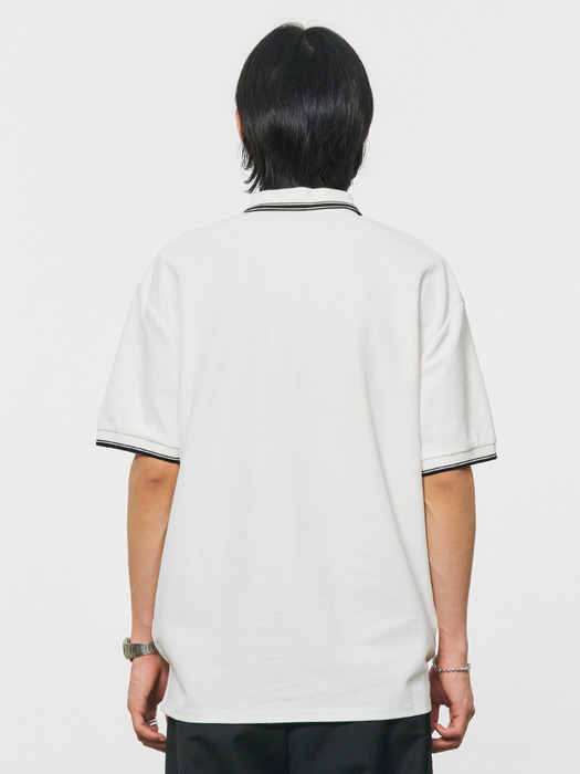 MAN 클래식 폴로 반팔 티셔츠 [WHITE] / SBD2U01017