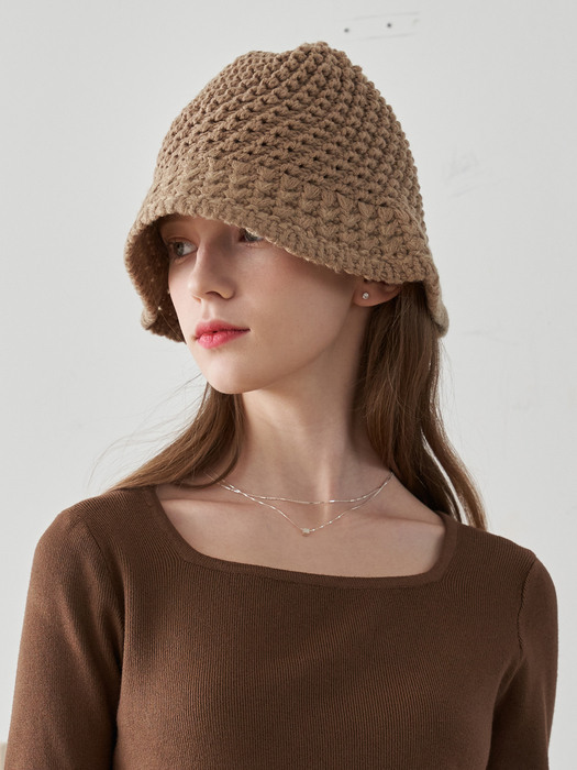 Gael Knit Bucket Hat (3color)