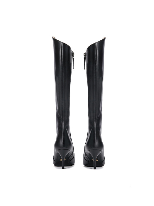 The Glossy Long Boots_Matte Black