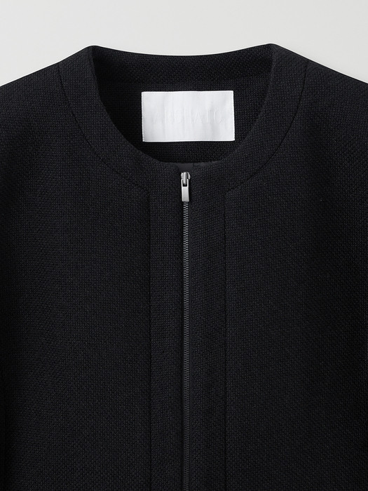 combination tweed jacket_all black