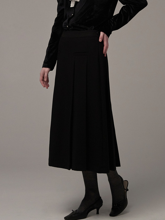 Kate pleated skirt - Black