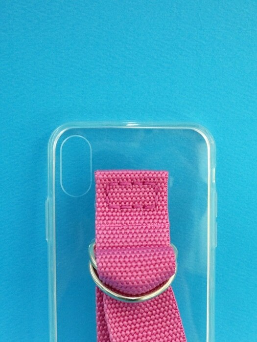 SUN CASE CLEAR PINK (JELLY CASE)