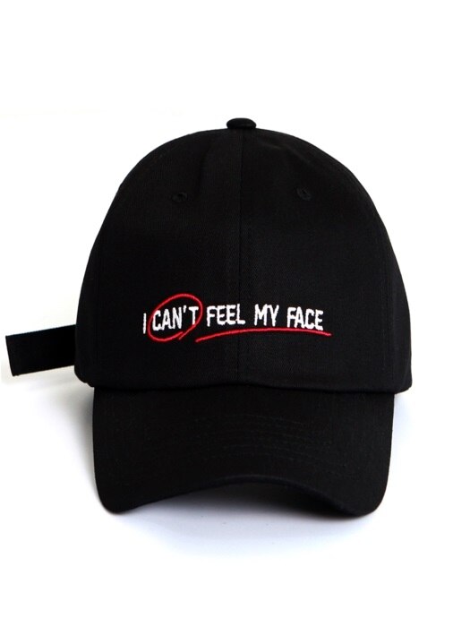 [unisex]I CAN`T FEEL MY FACE BLACK BALL CAP