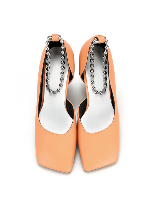 Streamlined squared toe heels | Coral