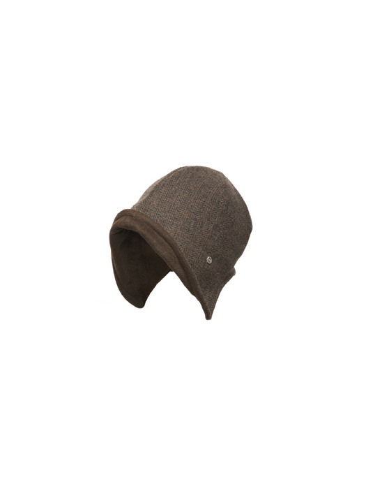 Classic banding bonnet-Cashmere olive khaki