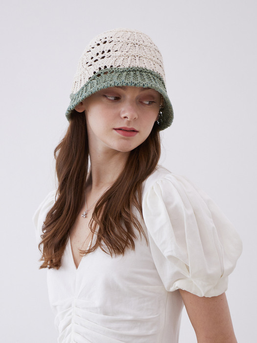 [단독] Shell Paper Knit Bucket Hat (5 Colors)