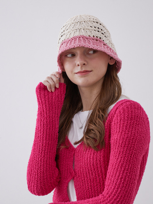 [단독] Shell Paper Knit Bucket Hat (5 Colors)