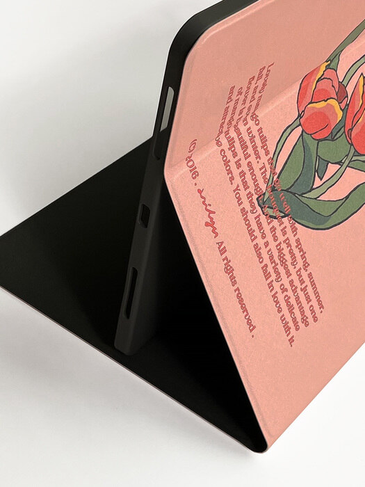 iPad Leatherette Cover_Mango Tulip