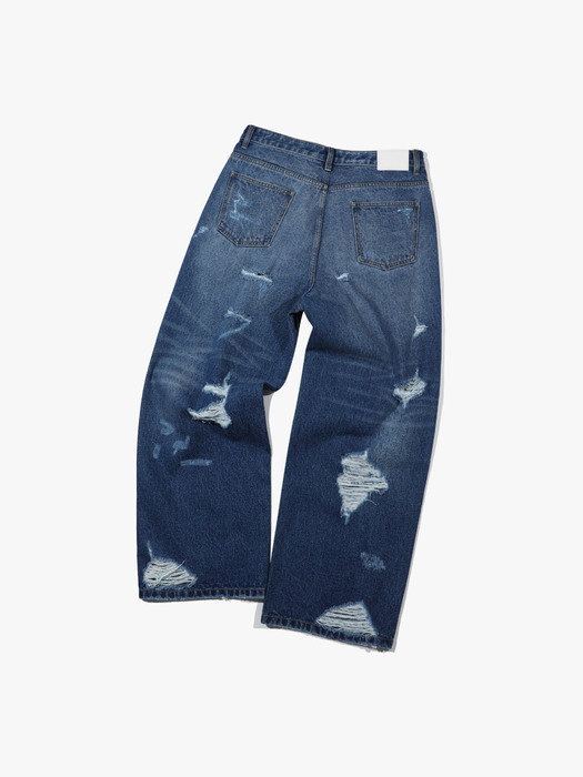 Destroyed Denim Pants V21_Blue