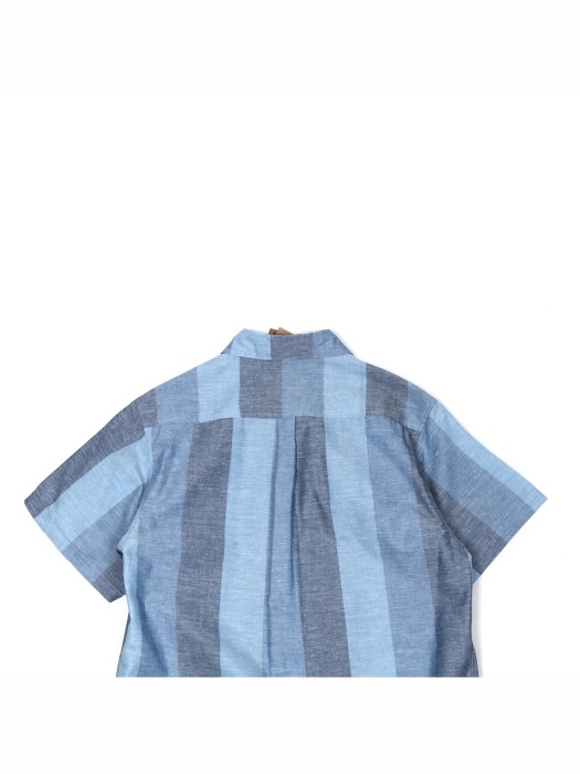 Camp Shirts(Blue Striped)
