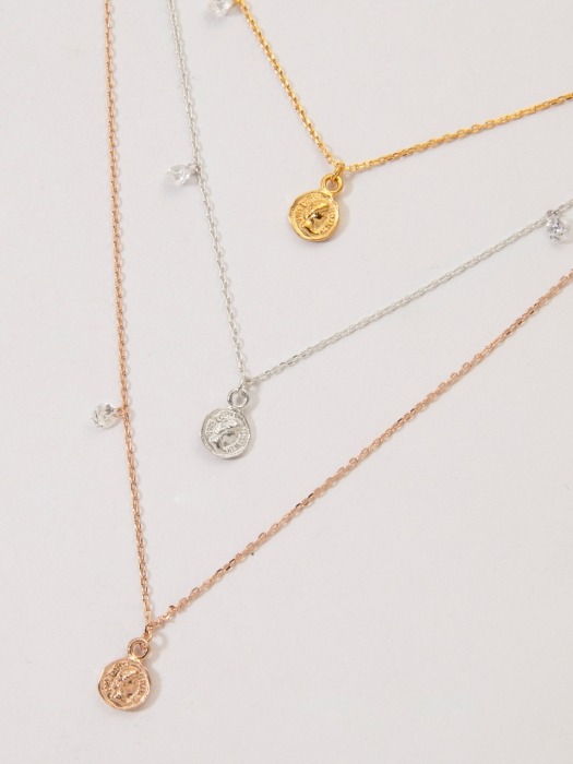 FEMME CUBIC COIN NECKLACE_GOLD