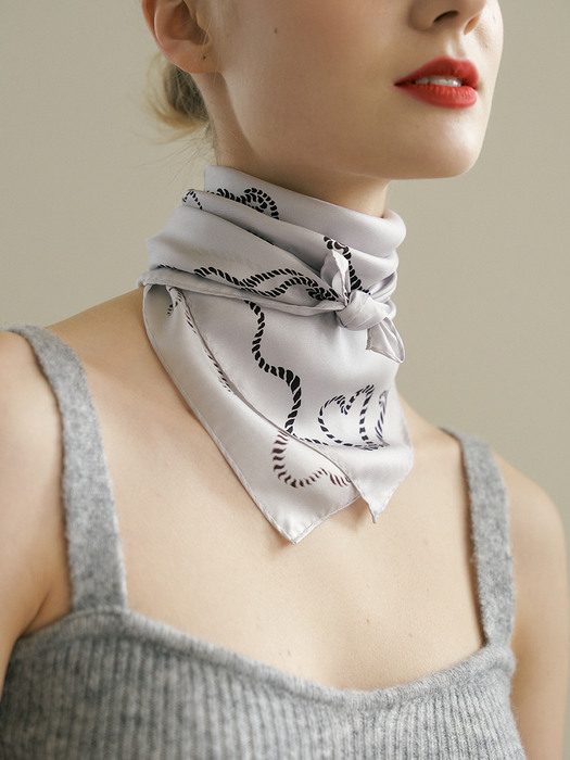 love silk mini scarf  (2color)