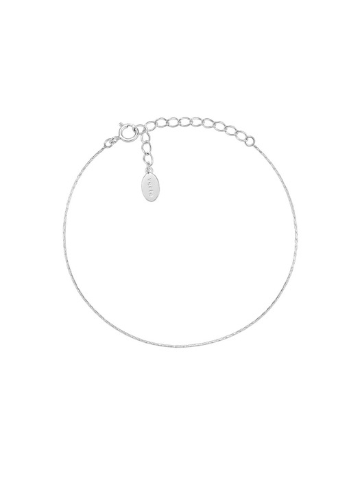 [925 silver] Huit.silver.71 / mince bracelet