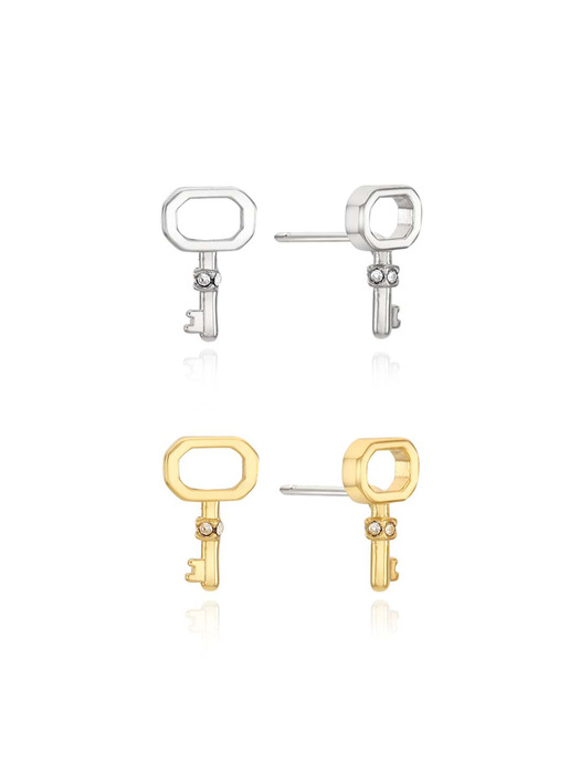 Octagon Key Earrings_VH2379EA002B