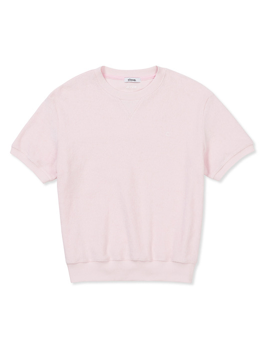 [24SS clove] Soft Terry T-Shirt (Pink)